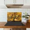 Boom - Levensboom - Abstract - Goud keuken achterwand spatscherm klein -sfeer2