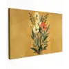 Bladeren - Boeket - Bloemen - Geel Tuinposter op houten frame 2 cm dik klein -3d
