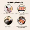 Strepen - Oranje - Verticaal - Ciao bella Inductie beschemer met haakjes klein -ky-gebruik-de