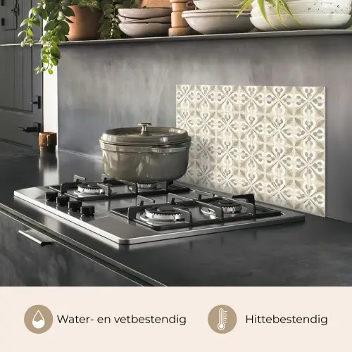 Tegel - Motief - Beige keuken achterwand spatscherm klein 900 -usp_NL