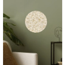 Abstract - Lijnen - Beige Wandcirkel behangsticker klein 186 -sfeer2