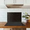 Pijlvorm - Waaier - Goud keuken achterwand spatscherm klein 900 -sfeer2