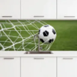 Voetbal - Goal - Net - Sport keuken achterwand 2 middel -3d