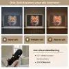 Graffiti - Vos - Zwart - Pop art Light Box met batterij (Wandlamp) middel -USP_lichtkleurNL