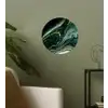Marmerlook - Goud - Groen - Glitter - Design - Marmer Wandcirkel behangsticker klein -sfeer2