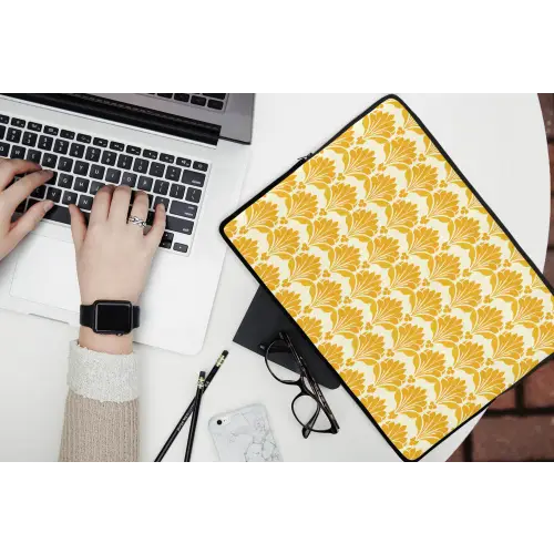 Patroon - Motief - Geel laptophoes neopreen klein 279 -bureau