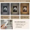 Croissant - Metaal - Zilver Light Box met kabel (Tafellamp) klein -USP_lichtkleurNL