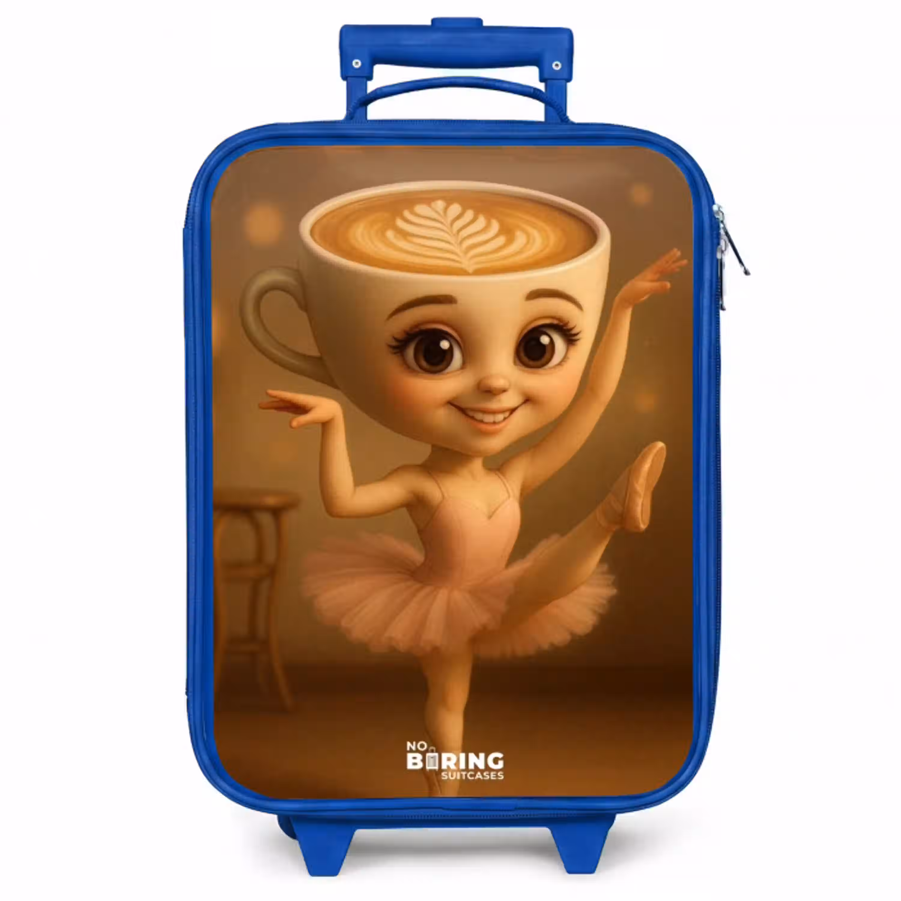Ballerina Cappuccina Kinderkoffer - Blauw klein -zzz_website3d