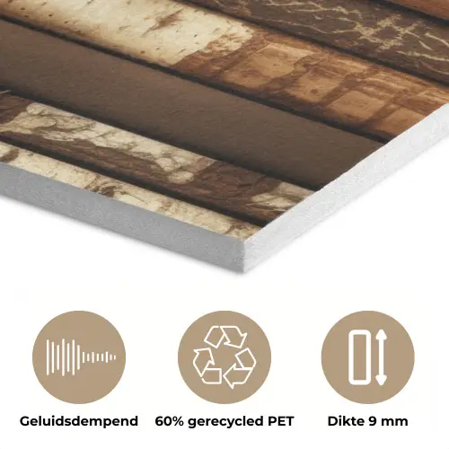 Hout - Planken - Natuurlijk PET vilt middel -closeup_NL