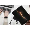 Gaming - Oranje - Bliksemflits - Licht laptophoes neopreen klein -bureau