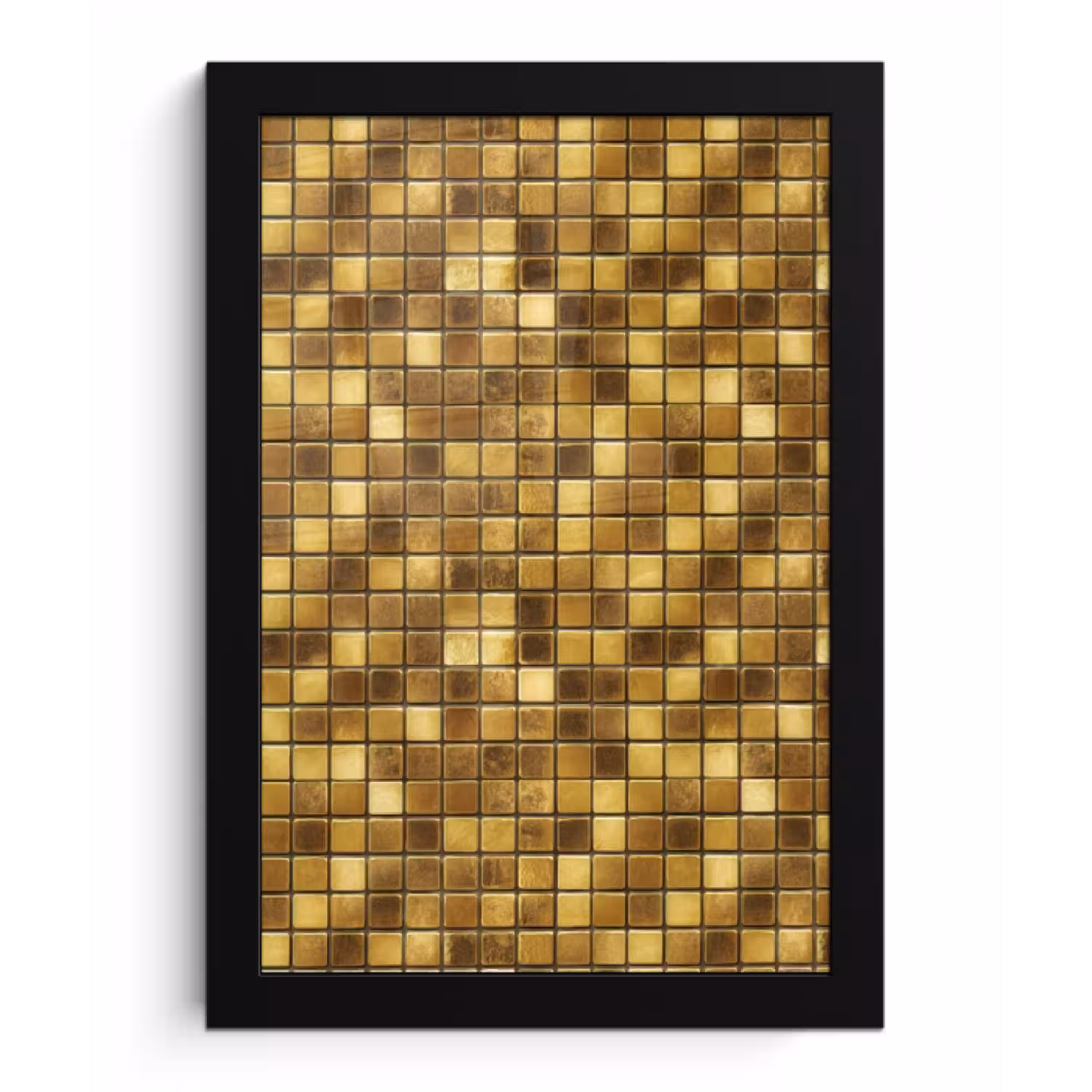 Tegels - Mozaïek - Luxe - Warm Goud fotolijst zwart zonder passe partout klein 224 -3d