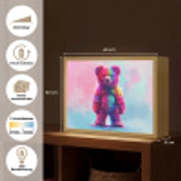 Beer - Kleurrijk - Dier Light Box met batterij (Wandlamp) middel -USP_websiteoverzichtDE