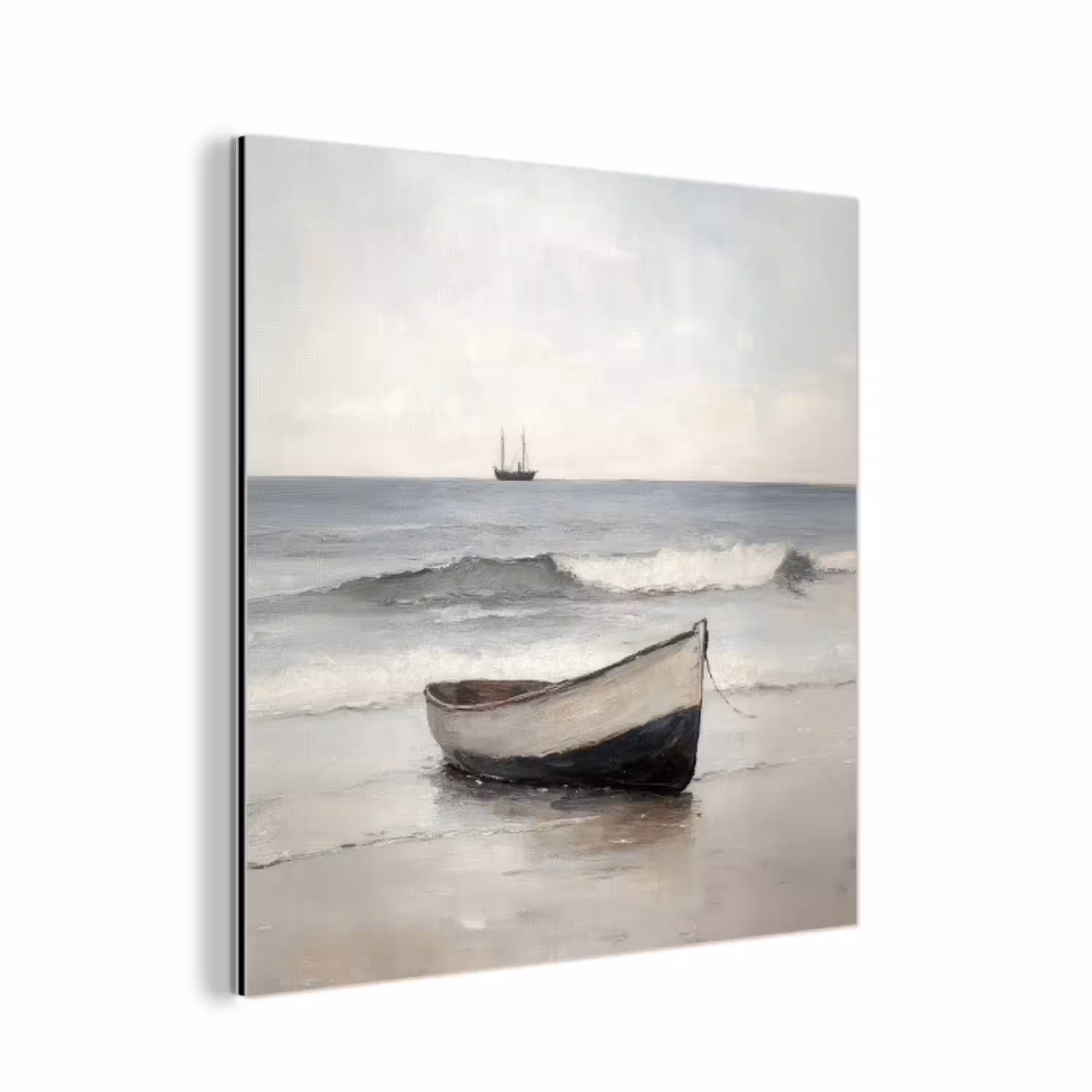 Roeiboot - Zee - Horizon aluminium wit klein -3d