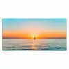 Zee - Zeilboot - Zonsondergang Muismat XXL klein -3d_leeg