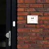 Abstract beige - Modern Naambord Rechthoek middel -sfeer1-rechthoek-S