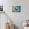 Zeesterren - Zand - Zee - Blauw tuinposter los doek klein -sfeer8