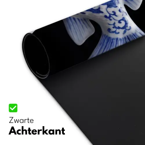 Porselein - Goudvis - Delfts - Blauw Muismat XXL klein -sfeer2