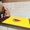 Fruit - Watermeloen - Geel Inductie beschermer vinyl 3mm klein -sfeer3