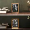 Paard - Schimmel - Portret Light Box met kabel (Tafellamp) klein -sfeer3