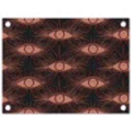 Boheems - Oog - Bruin tuinposter los doek klein 239 -3d