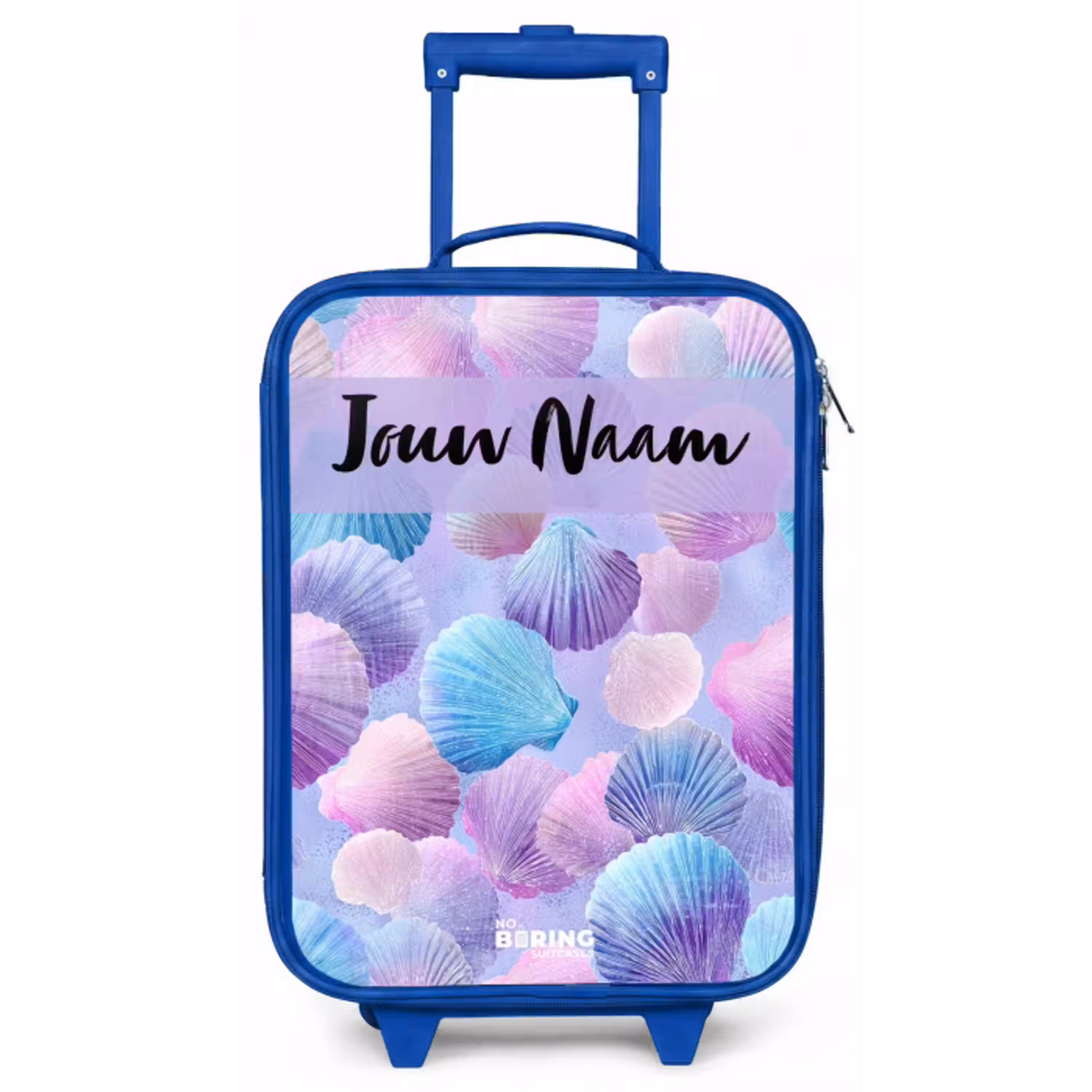 Schelpen - Paars - Blauw - Patroon Kinderkoffer - Blauw klein -zz3dotto