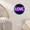 Neon - Love - Valentijn Wandcirkel behangsticker klein -sfeer4