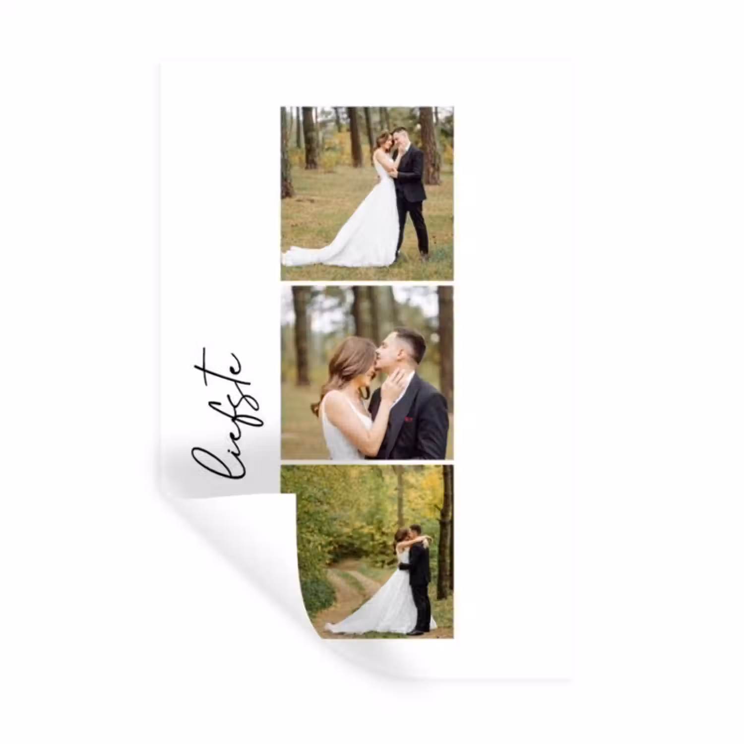 Gepersonaliseerde muursticker - Voor De Liefste - Collage