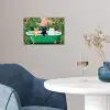 Badkamer - Kattenparade - Kleurrijk poster papier klein -sfeer3
