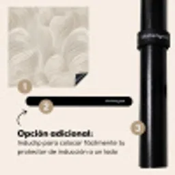 Lijnen - Waaier - Beige Inductie beschermer vinyl 3mm middel 274 -zzzzzzz-induclip_ES