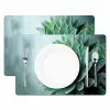 Vetplant - Bladeren - Groen - Wazig Placemat vinyl groot -zzsfeer2_Kitchenyeah-website