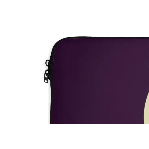 Oh hi - Paars - Minimalistisch laptophoes neopreen klein -detail