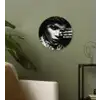 Vrouw - Sieraden - Ring - Make up - Zwart - Wit - Ketting Wandcirkel kunststof plaat 5mm dik klein -sfeer3