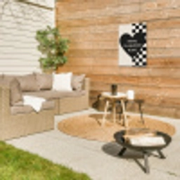 Liefde - Beige - Race Tuinposter op houten frame 2 cm dik klein -sfeer2