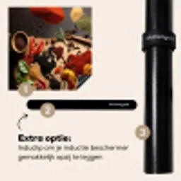 Wereldkaart van Kruiden Inductie beschermer vinyl 3mm middel -zzzzzzz-induclip_NL