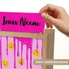 Smiley - Roze - Glazuur Light Box met kabel (Kinderlampje) klein -USP_websiteprintNL