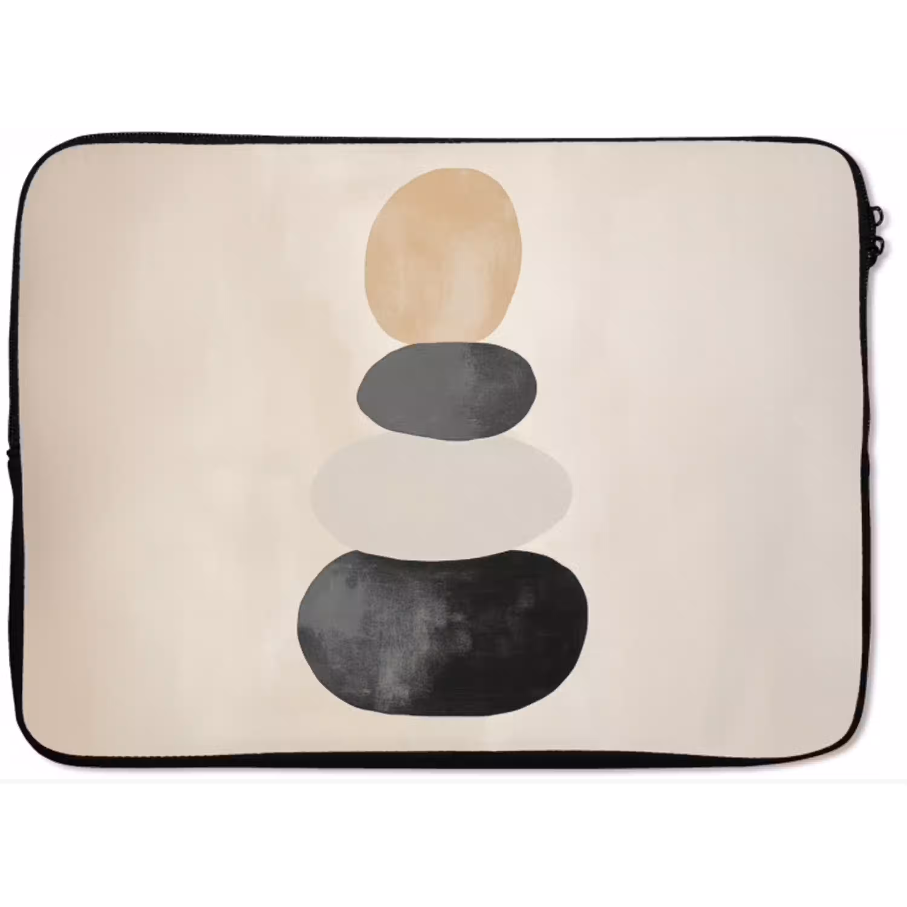 Japandi - Wabi sabi - Beige laptophoes neopreen klein -zkaufland3dotto