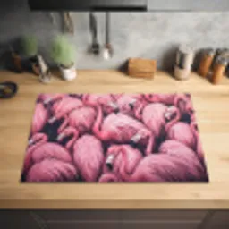Flamingo - Roze - Dieren Inductie beschermer vinyl 3mm klein -sfeer5