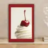 Cupcake - Kers - Rood canvas 2cm klein -sfeer1