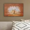 Abstract - Boom - Wit - Bladeren canvas 2cm klein -sfeer3