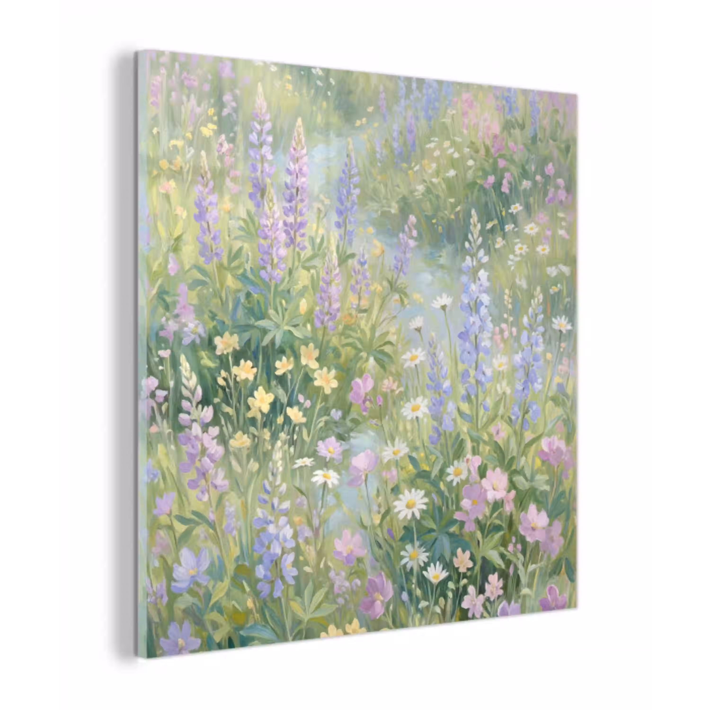 Bloemenveld - Heuvels - Kleurrijk plexiglas 5mm klein -z3d