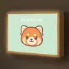 Panda - Groen - Cartoon Light Box met batterij (Wandlamp kind) middel -z3d_website