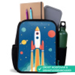Raket - Planeten - Ruimte Rugzak - Zwart middel -inhoud_NL