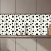 Grafisch - Modern - Zwart keuken achterwand 2 middel 871 zz_3dshopping
