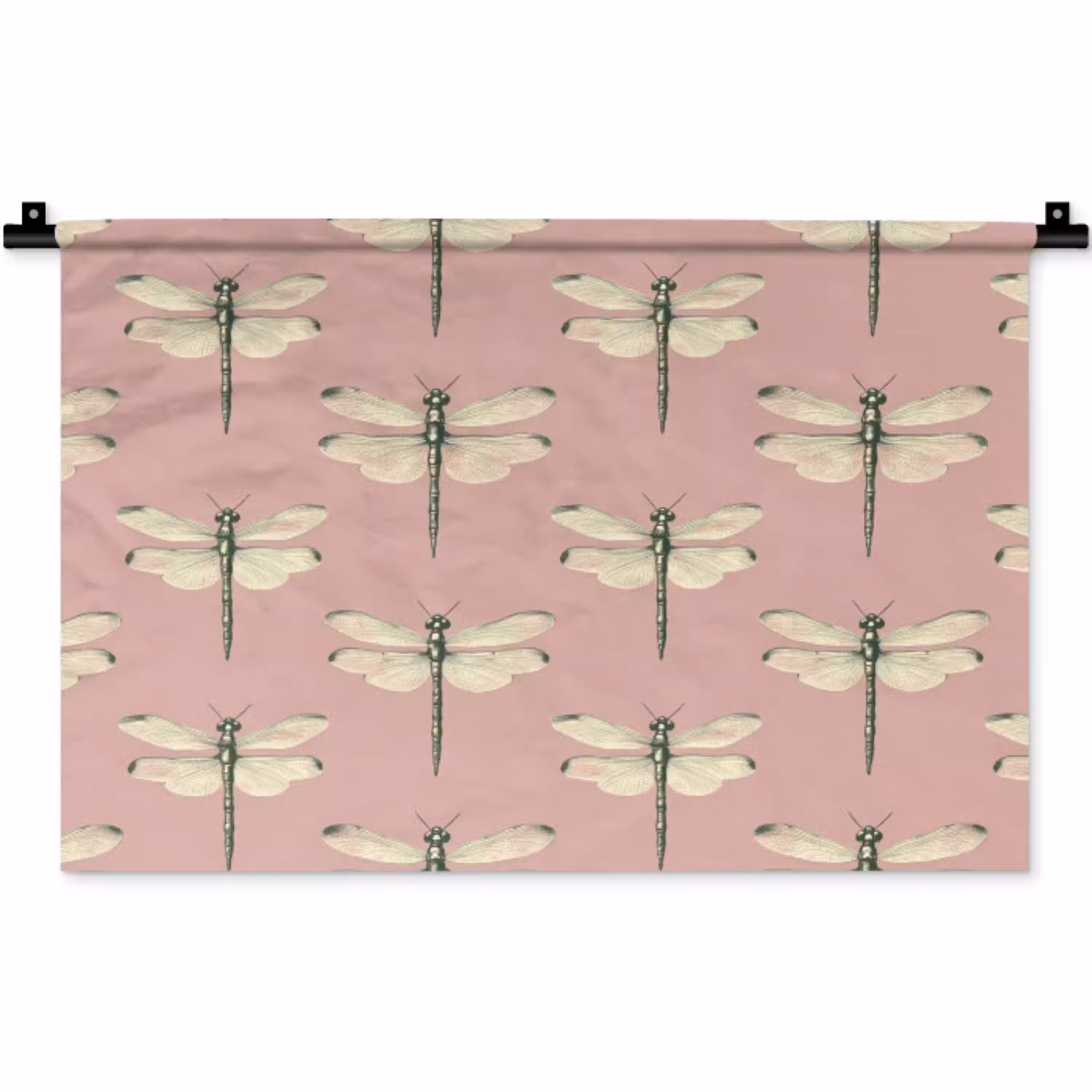 Lillibellen - Patroon - Roze Wandkleed katoen klein 269 -zz3d