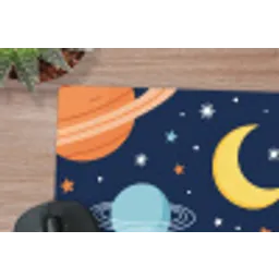 Ruimte - Planeten - Kleurrijk muismat rubber klein -closeup