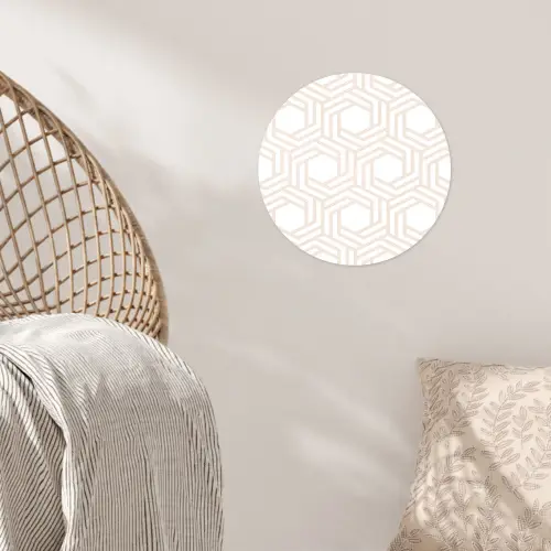Design - Geometrie - Patroon Wandcirkel behangsticker klein 186 -sfeer4