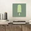 Groen - Waterijsje - Stokje - Illustratie aluminium wit klein -sfeer1