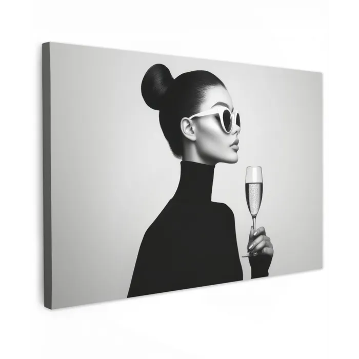 Vrouw - Champagne - Modern canvas 2cm klein -z3d