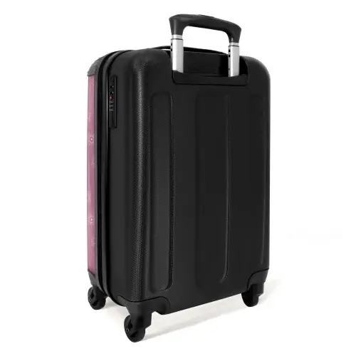 Boho - Paars patroon NBS - Handbagage koffer - Unisex middel -achterkant
