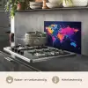 Wereldkaart - Kleurrijk - Graffiti keuken achterwand spatscherm klein -usp_NL